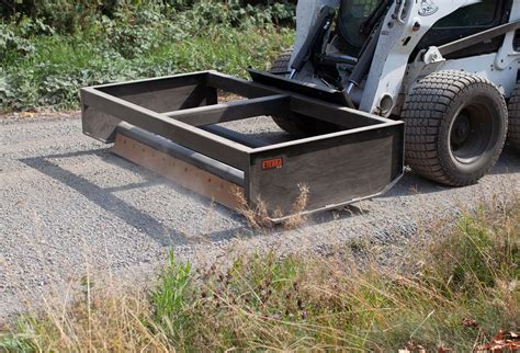 skid steer box scraper attachment|driveway maintainer for skid steer.